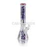 14’’ Inch Long Dotted Glass Water Pipe Purple