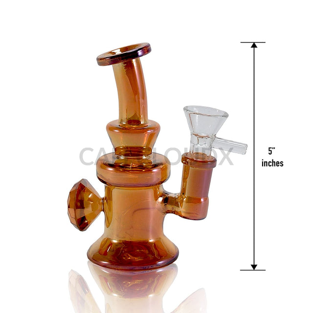 5’ Electro Plated Mini Water Pipe | Rig