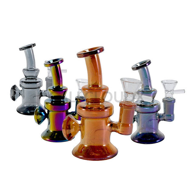 5’ Electro Plated Mini Water Pipe | Rig