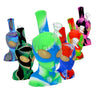 8’ Silicone Alien Face Water Pipe | Rig Assorted Color