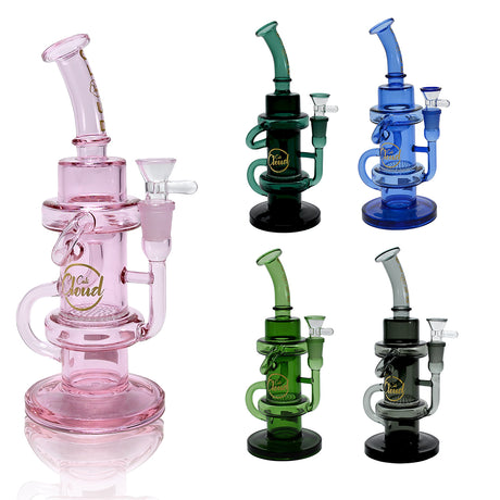 Double-Deck Shaped Glass Waterpipes