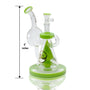 8’’ Peaked Cone Shape Glass Water Pipes Light Green