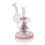 8’’ Peaked Cone Shape Glass Water Pipes Pink