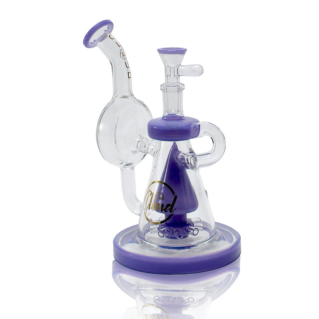 8’’ Peaked Cone Shape Glass Water Pipes Purple