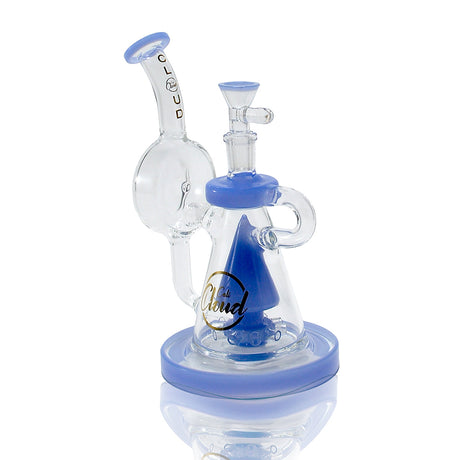 8’’ Peaked Cone Shape Glass Water Pipes Blue