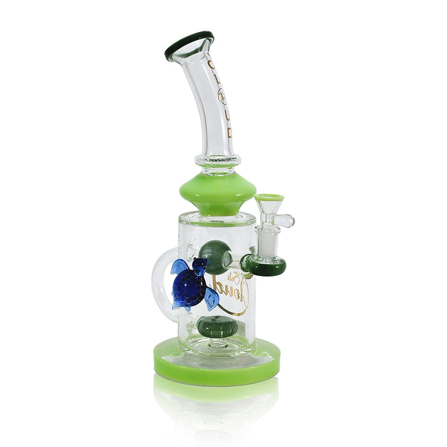 Turtle Design Bended Glass Water Pipes