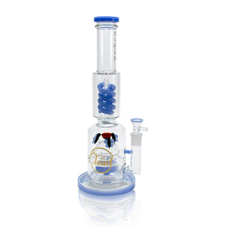 Colored Coil Designed Glass Water Pipe