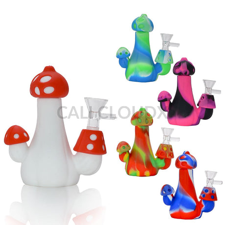 Silicone Mushroom Water Pipe | Rig Assorted Color